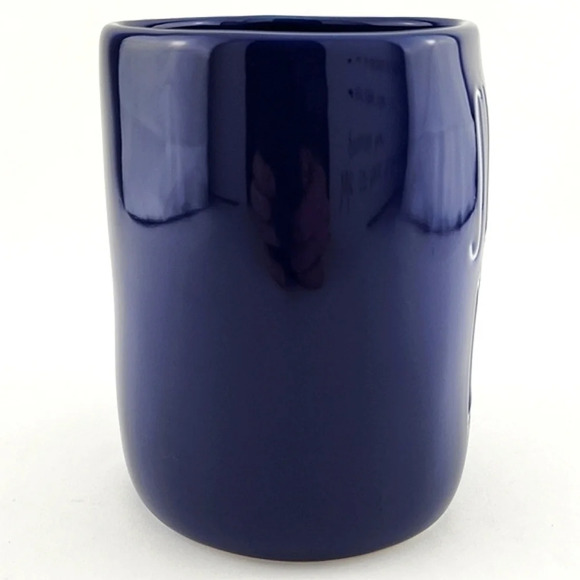 ⭐️2/ $50⭐️ Rae Dunn Artisan Coffee Mug Glossy  Blue Large Letters SUPER DAD - Picture 5 of 10